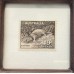 AUSTRALIA 1937 - 1955 . NINE 9 D SHILLINGS . STAMP . IN FRAME